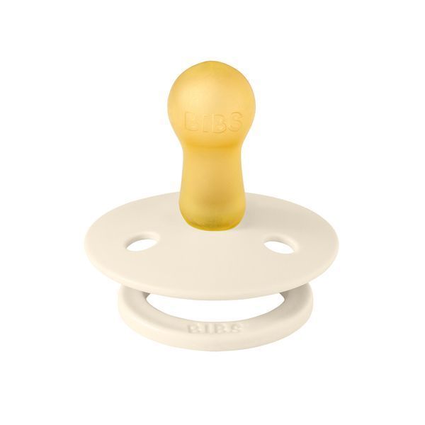 Соска пустышка BIBS Studio Colour Latex Round (круглая) Pin &ndash; Ivory / Vanilla, 2й размер 6-18месяцев 101905 фото