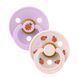 Соски пустушки BIBS Studio Colour 2 PACK Latex Round (кругла) Ladybug &ndash; Violet Sky Mix (2 в упаковці) 1й розмір 0-6місяців 101648 фото
