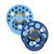Соски пустушки BIBS Studio Colour 2 PACK Polka Mix Latex Round (кругла) &ndash; Breeze / Cornflower (2 в упаковці) 2й розмір 6-18місяців 102158 фото 1