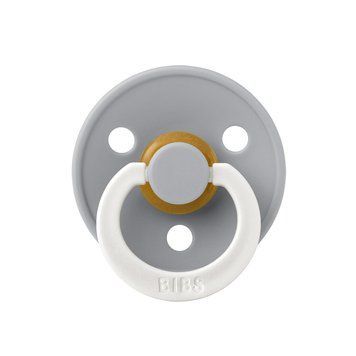 Соска пустушка BIBS Colour Latex Round (кругла) &ndash; Cloud GLOW (світиться в темряві), 2й розмір 6-18місяців 101567 фото