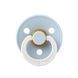 Соска пустушка BIBS Colour Latex Round (кругла) &ndash; Baby Blue GLOW (світиться в темряві), 2й розмір 6-18місяців 101573 фото