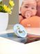 Соска пустышка BIBS Colour Latex Round (круглая) &ndash; Baby Blue, 1й размер 0-6месяцев 101667 фото 3