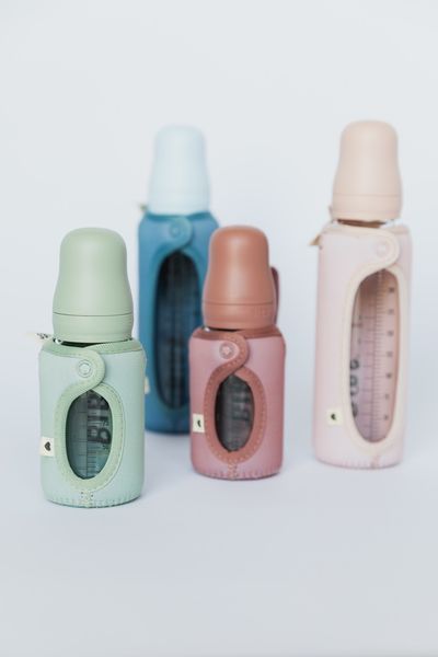 Чохол на пляшечку Baby Bottle Sleeve Small (маленький, на скляну пляшечку 110 мл) &ndash; Blush 101795 фото