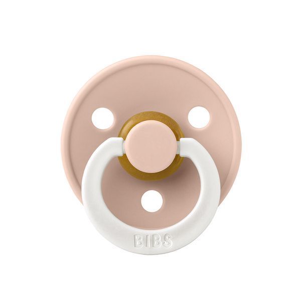 Соска пустушка BIBS Colour Latex Anatomical (анатомічна) &ndash; Blush GLOW (світиться в темряві), 2й розмір 6-18місяців 101985 фото