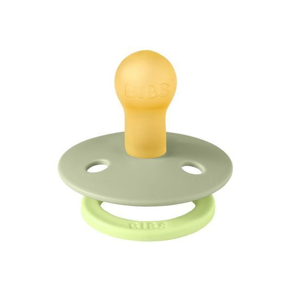 Соска пустушка BIBS Studio Colour Fusion Latex Round (кругла) &ndash; Sage/Matcha, 1й розмір 0-6місяців 101760 фото