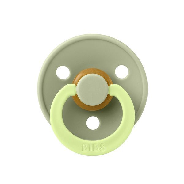 Соска пустушка BIBS Studio Colour Fusion Latex Round (кругла) &ndash; Sage/Matcha, 1й розмір 0-6місяців 101760 фото