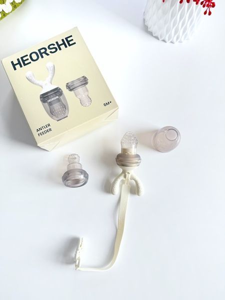 Ниблер фидер для фруктов и овощей, силиконовый HEORSHE белый 101394 фото