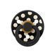 Соска пустышка BIBS Studio Colour Polka Small Latex Round (круглая) &ndash; Black / Ivory, 1й размер 0-6месяцев 101910 фото 4